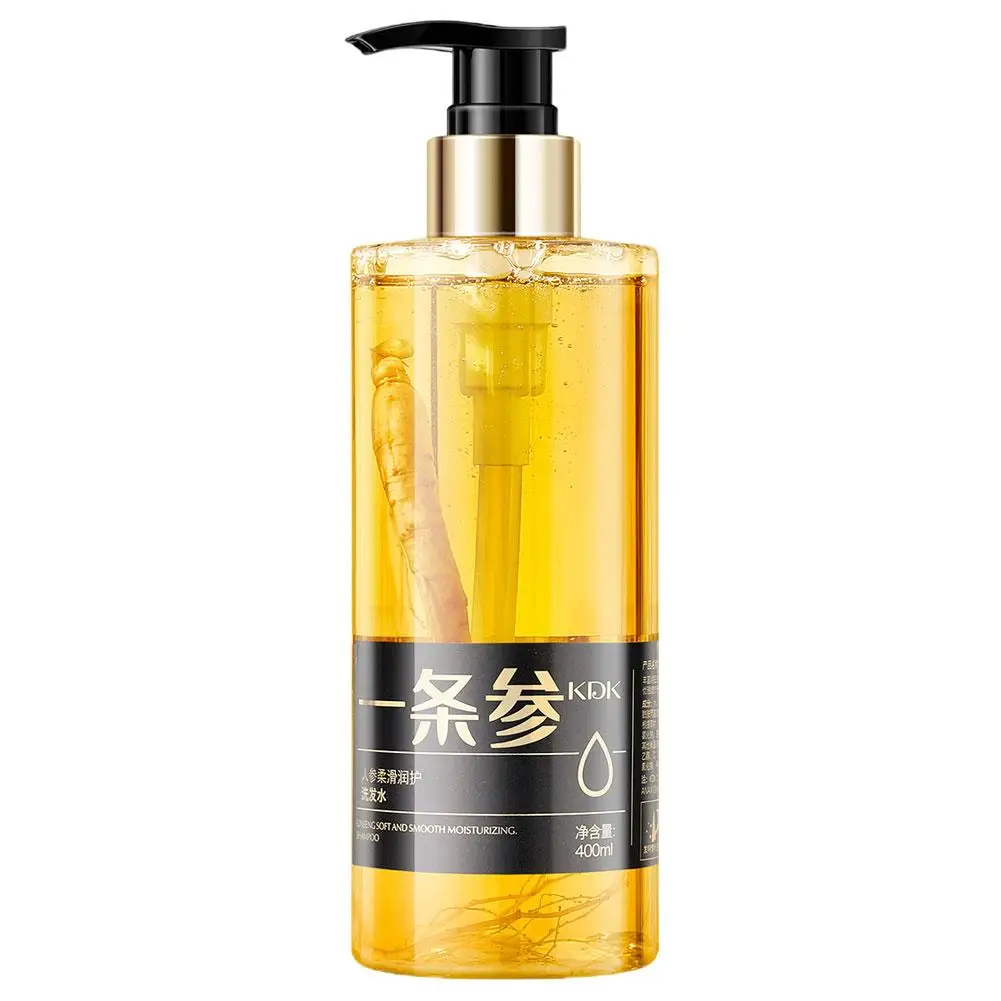 Shampoo levigante al Ginseng Shampoo rinfrescante per il controllo dell'olio antiforfora prurito Shampoo idratante nutriente pulizia 400ml