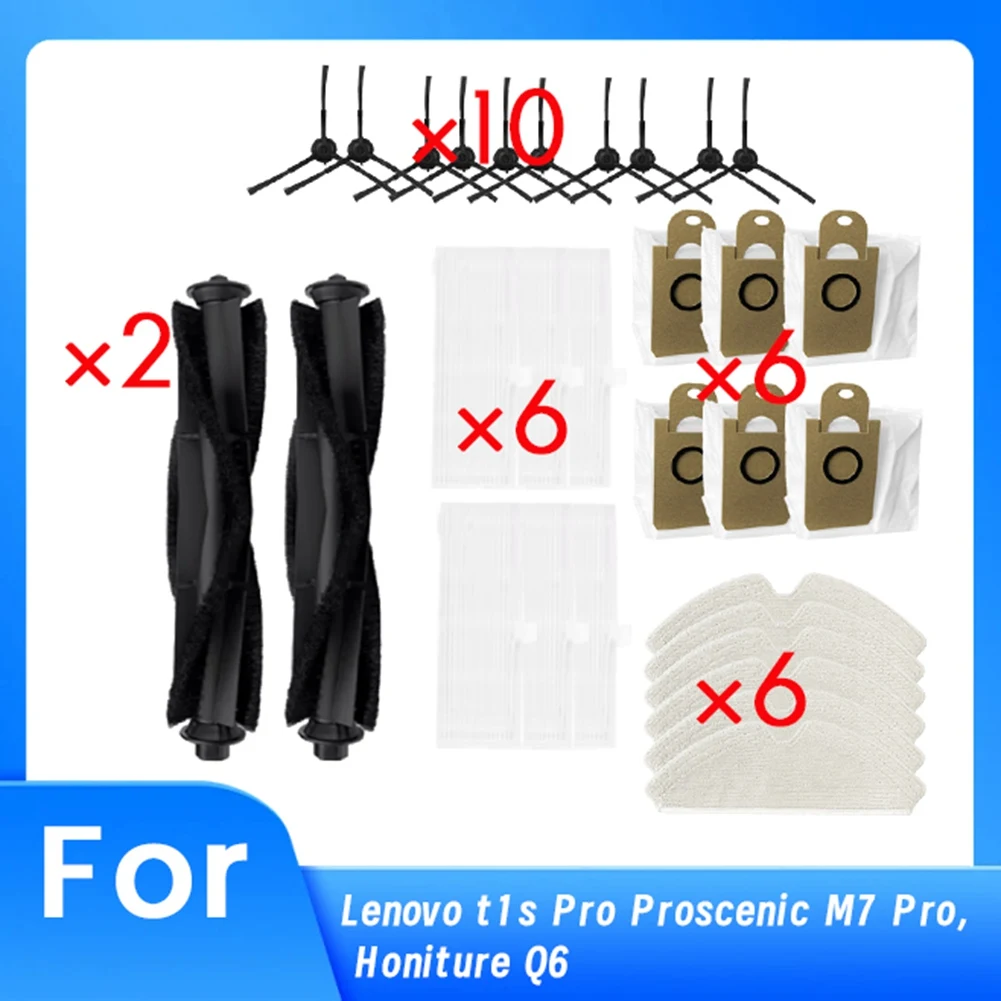 30 ชิ้นสําหรับ Lenovo T1s Pro/Proscenic M7 Pro/ Honiture Q6 เครื่องดูดฝุ่นอุปกรณ์เสริมอะไหล่