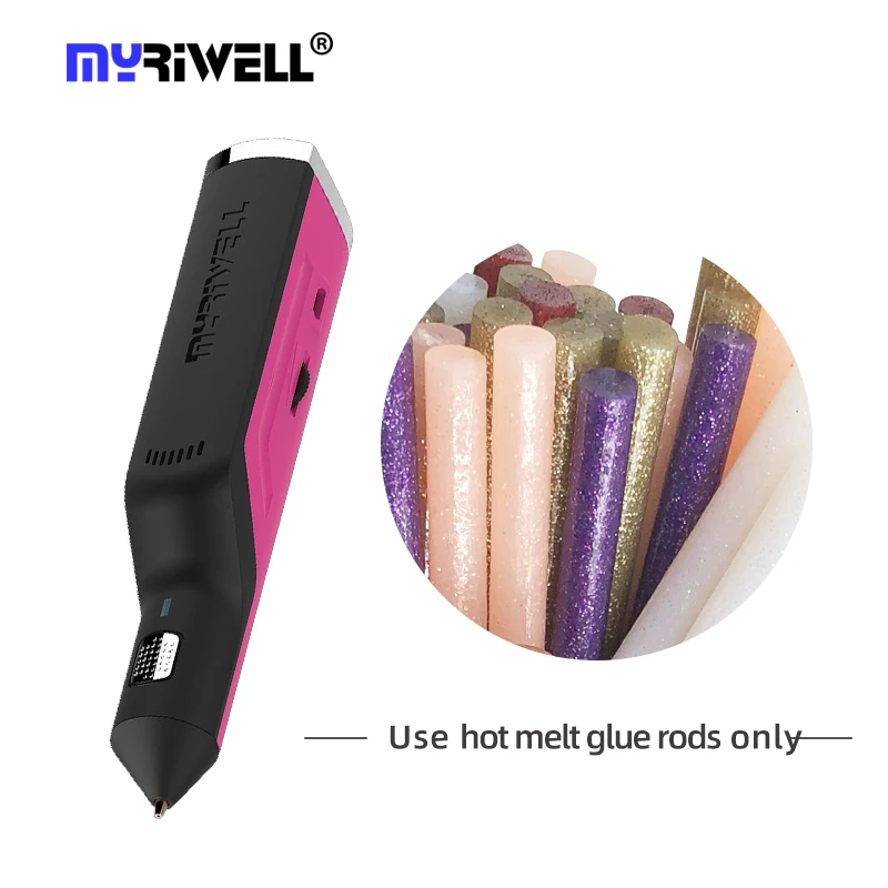 

Myriwell wireless hot melt glue gun pen with glitter glue sticks 5V 2A for diy craft fixing craft diy tool RS-100A