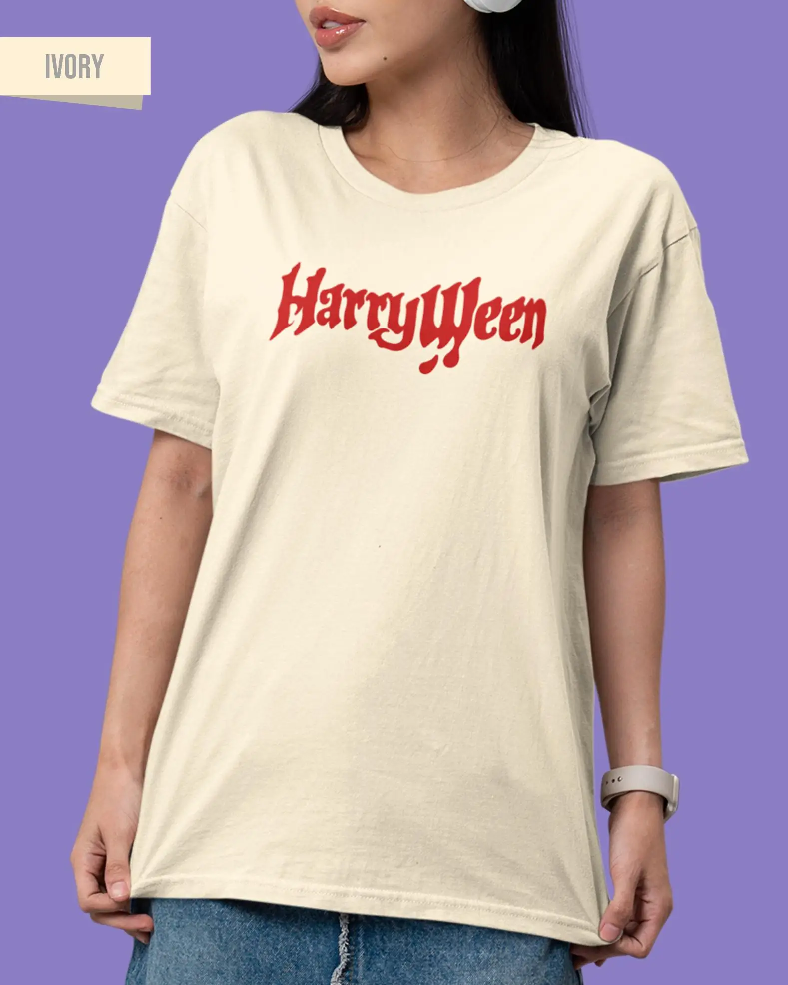 Harry Styles T-Shirt, Harryween Konzert-T-Shirt, Kiss All The Time, Respektiere deine Mutter. – Detail 4
