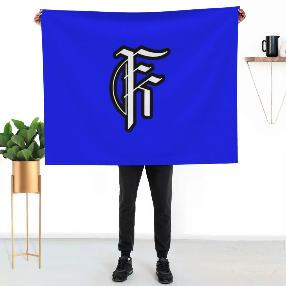 Fit For A King logo Long Sleeve T-Shirt Throw Blanket Picnic decorative Heavy Tourist Warm Designers Blankets