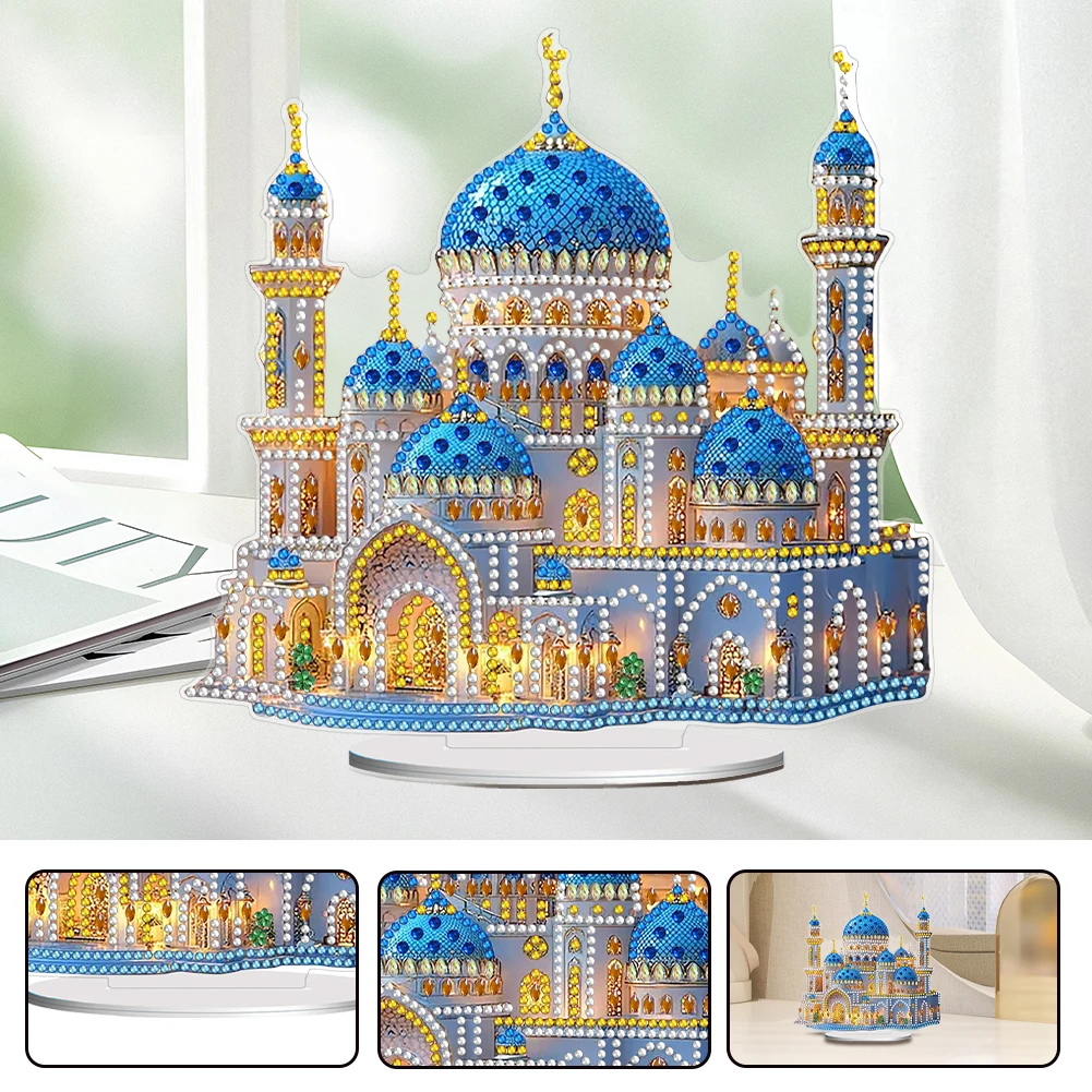 

2D Flat Print DIY Table Top Diamond Painting Ornament Kits 5D DIY Diamond Art Tabletop Decorations Bedroom Table Decoration