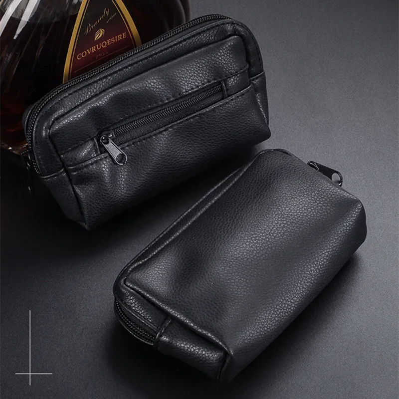 Genuine leather Multifunction Tobacco Smell Proof Bag Travel Bag Wallet Tip Paper Holder Cigar Storage Box