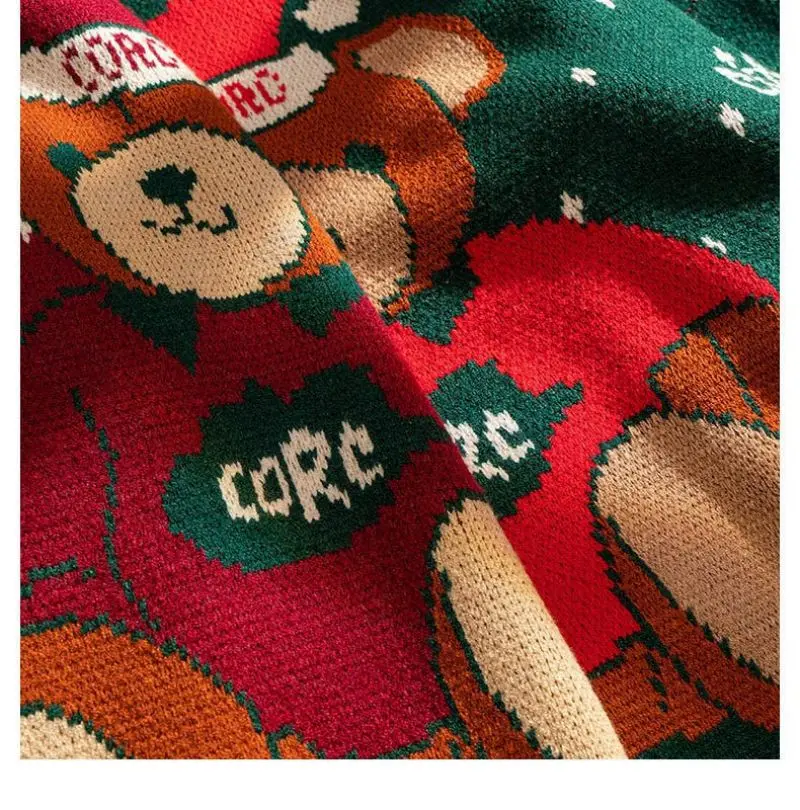 ugly christmas sweater Knit Sweaters For Men Pullovers Luxury Y2k Vintage New Sweater Winter Cotton Warm Men\'s Clothing Harajuku