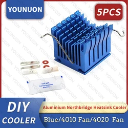 5PCS  DIY Aluminium Northbridge Heatsink Cooler Motherboard Radiator For PC Computer Case South North Bridge Chipset Cooling