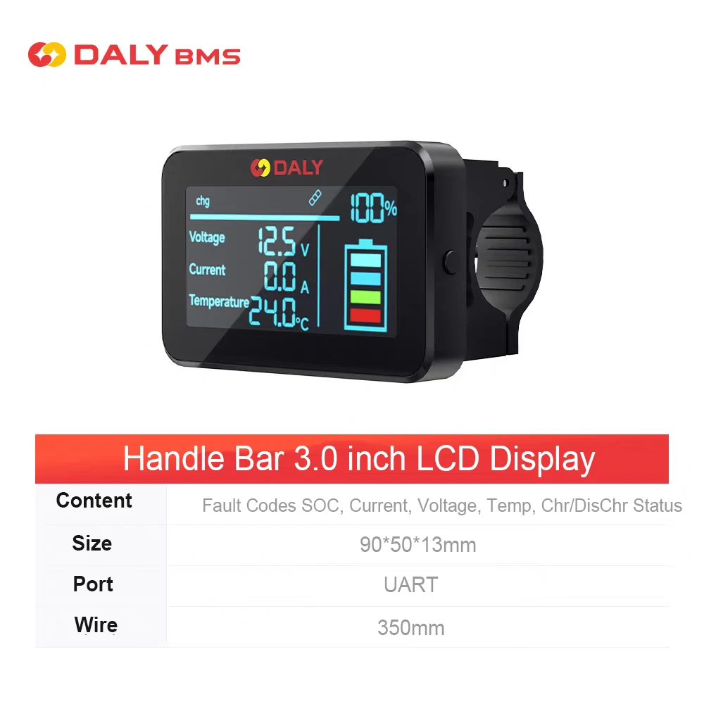 Zubehör für Daly BMS HKMS Neue Version Rot BMS Bluetooth WIFI Modul Touchscreen LCD Display Heizmodul GPS Kann Adapter