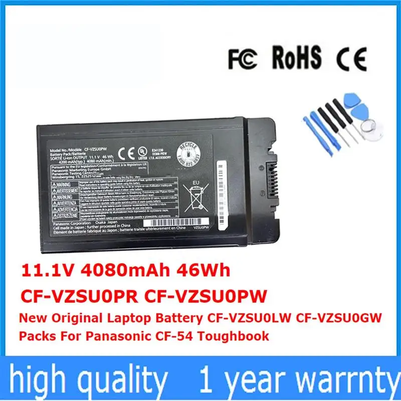 Top CF-VZSU0PR CF-VZSU0PW Original 11.1V 4080mAh 46Wh CF-VZSU0LW CF-VZSU0GW New Laptop Battery For Panasonic CF-54 Toughbook