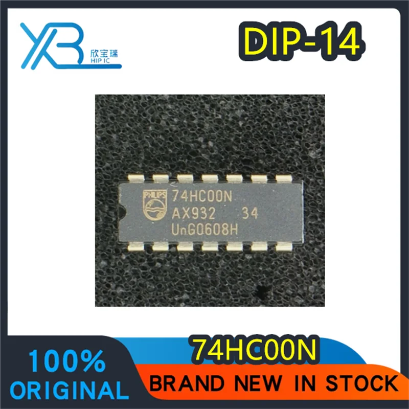 

(10/100 pieces) SN74HC00N HD74HC00P 74HC00N DIP-14 Brand new authentic four 2-input and non-gate spot