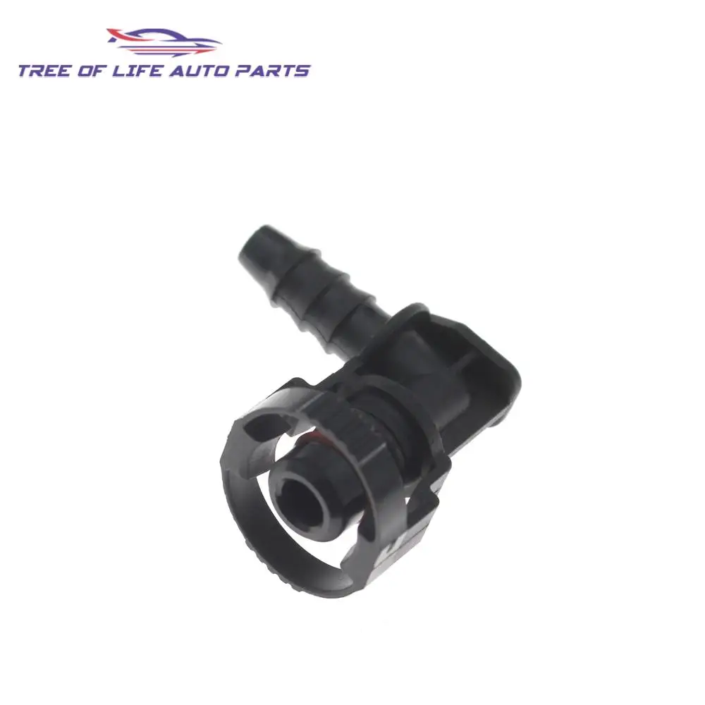 1/2/5/10 New Design Auto Cooling System Fuel Line Hose Connector D10 ID6-90° Quick Connector For Auto Water pipe