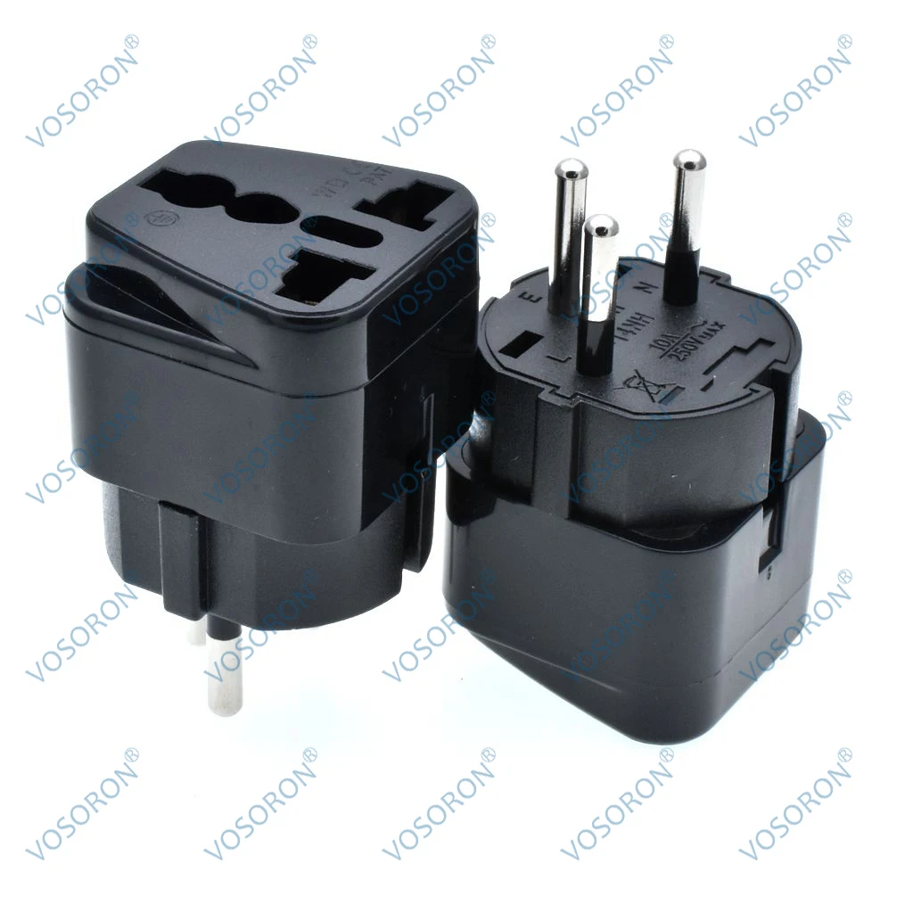 Universal IL EG Plug Adapter AC Converter EU US AU UK To Israel Egypt 3 Pin Travel Power Adapter Outlet Wall Charger Socket