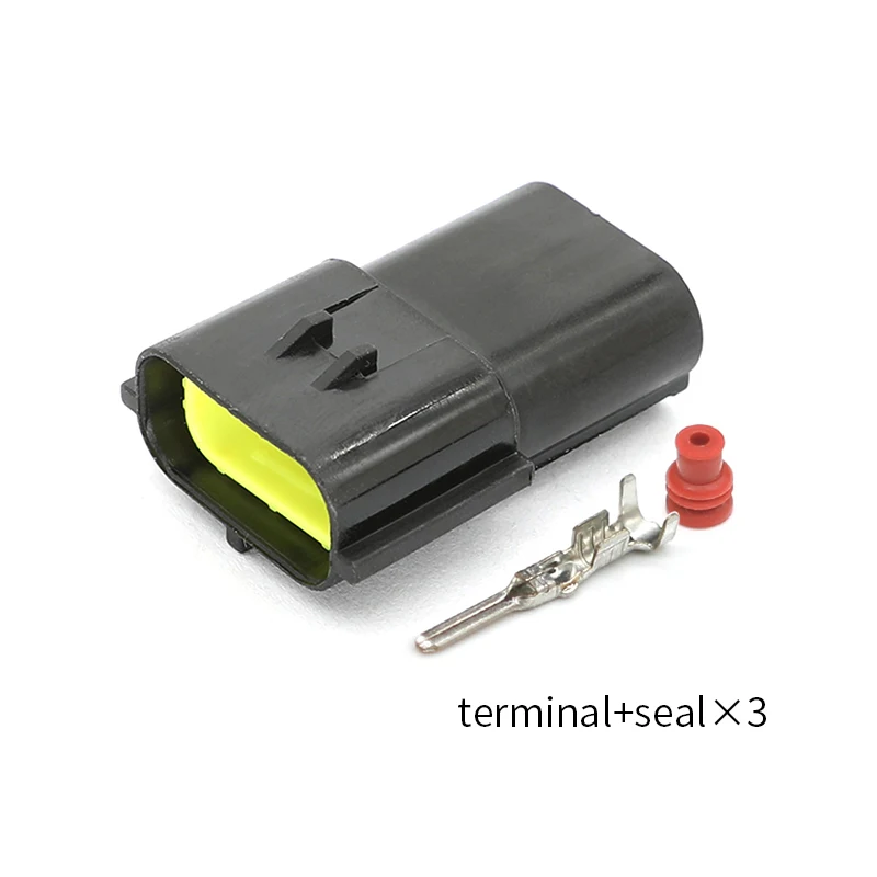 

174359-2 Automotive connector Male head 1.8 series water temperature sensor plug Waterproof connector 3pin
