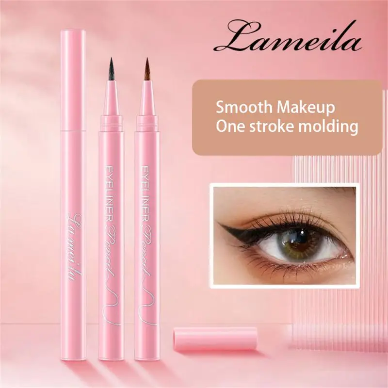 1/3/5pcs Eyeliner liquido opaco setoso Ultra sottile impermeabile senza sbavature duraturo nero marrone sdraiato baco da seta Eye Liner occhi trucco