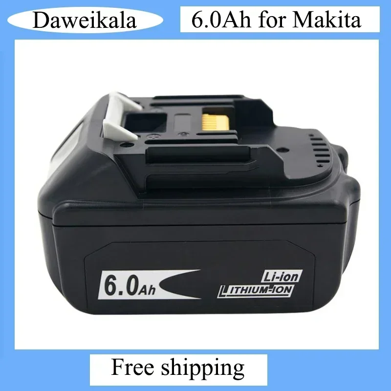 

Original BL1860 Rechargeable Battery 18 V 6000mAh Lithium ion for Makita 18v Battery BL1840 BL1850 BL1830 BL1860B+ 4A Charger O