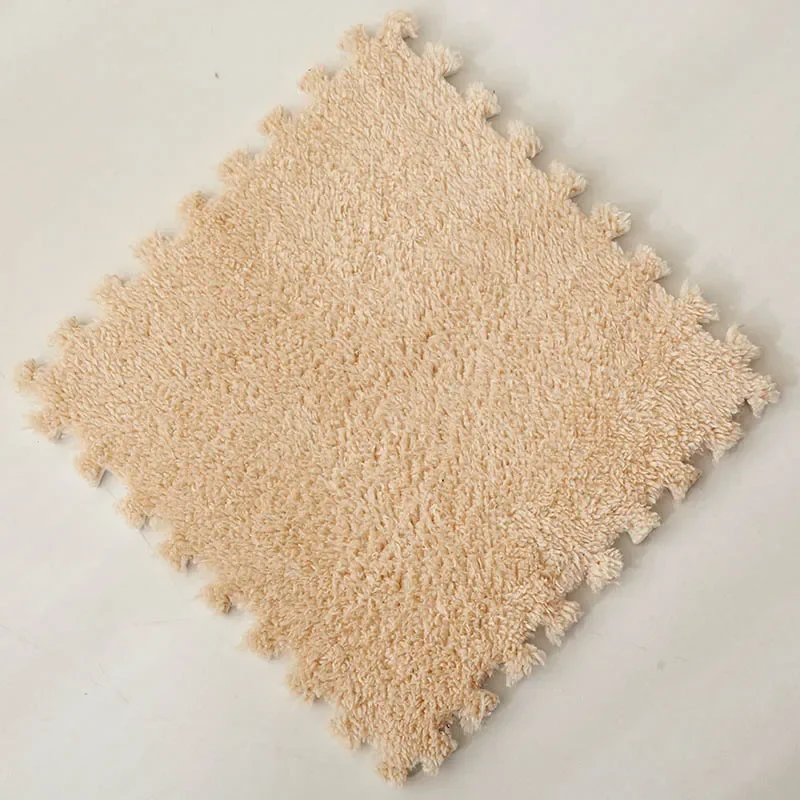 NONE 30*30CM Weiche Plüsch Kinder Kinder Teppich Spielen Matte Puzzle Teppich Warme Playmat Ineinandergreifende Übung Fliesen Boden teppich Dekoration Matte 10