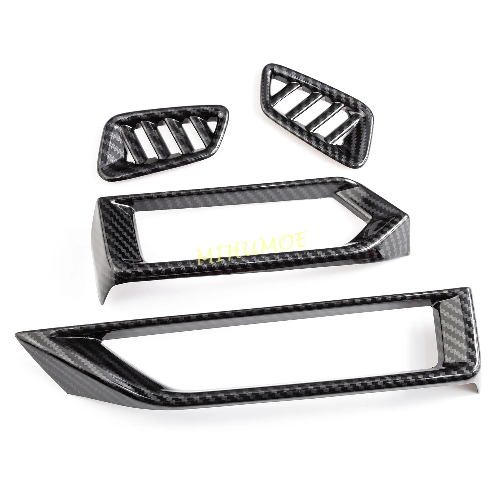 Carbon Fiber Interior Dashboard Side & Up Air Vent Cover Trims For 2020 2021 2022 2023 2024 2025 Nissan Sentra