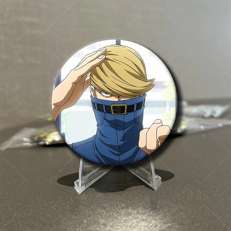 58mm Anime Character Best Jeanist Soft Button Pin Hero Cartoon Brooch Creative Badge for Backpack