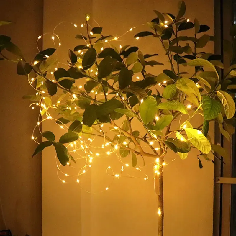 Sanjicook USB Kupferdraht LED Lichterkette 1m-10m wasserdichte Weihnachts märchen Beleuchtung Hochzeits feier Ferienhaus Dekoration