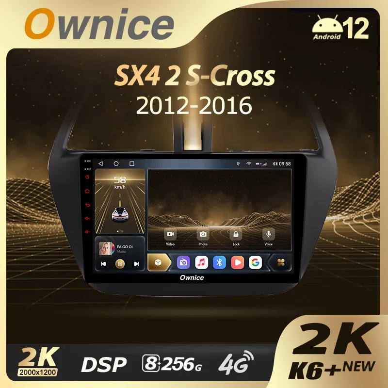 

Ownice 2K Display Wireless CarPlay Android Auto 2 Din Head Unit for Suzuki SX4 2 S-Cross 2012 - 2016 Car Radio Multimedia Player