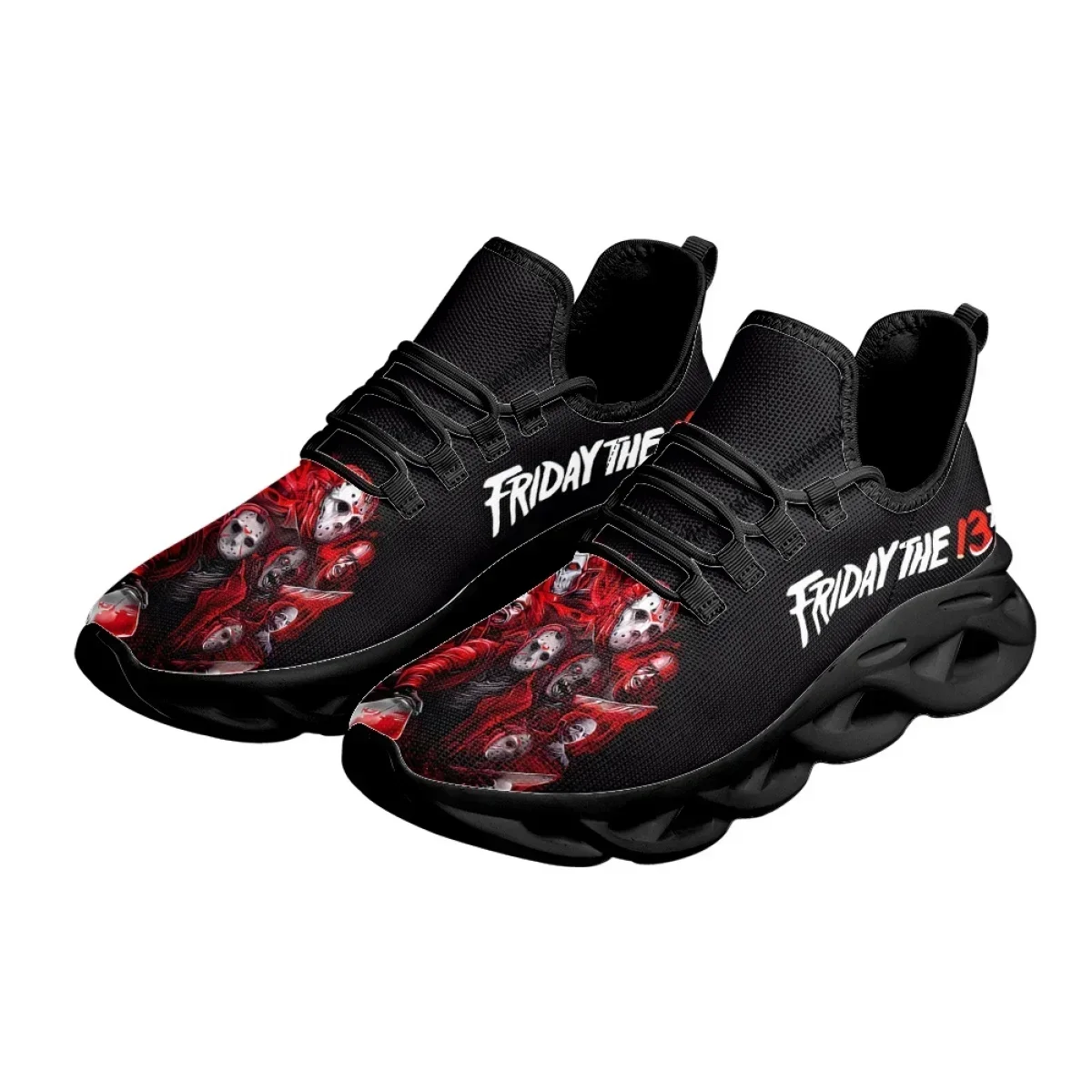 Scarpe da ginnastica con personaggi del film horror Jason / Michael Myers / Freddy Krueger / Chuck Scarpe con cuscino d\'aria Tennis di Halloween