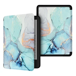 Smart Case for New Kindle 11th RS23CV Premium PU Leather Painted Hard Cover for Kindle 11th C2V2L3 Magnetic Protective Slimshell