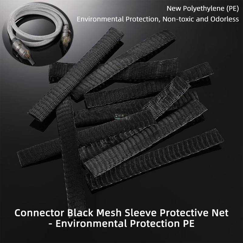 

AVSSZ Black Plug Protective Sleeve Net Pipe Insert Net Sleeve PE Fever Wire Parts Protective Scratching Shock Absorption Weaving
