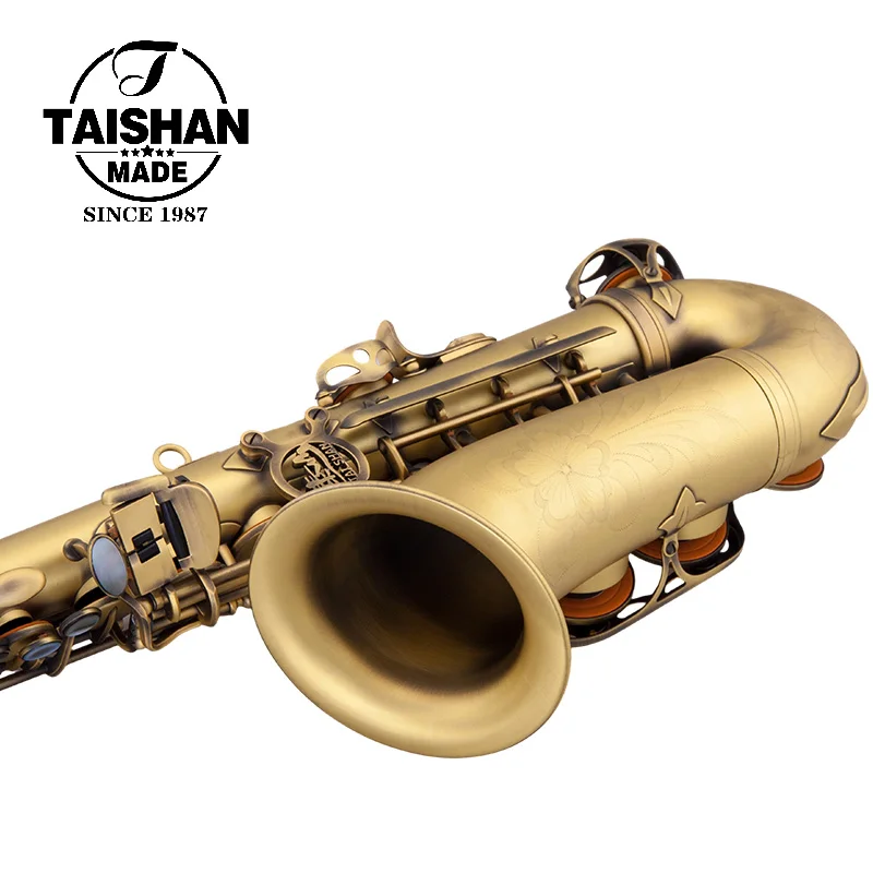 

Dotted Matte Antique Bronze Alto Saxophone Tone Vintage Style Adjustable Woodwind Instrument For Professional Use