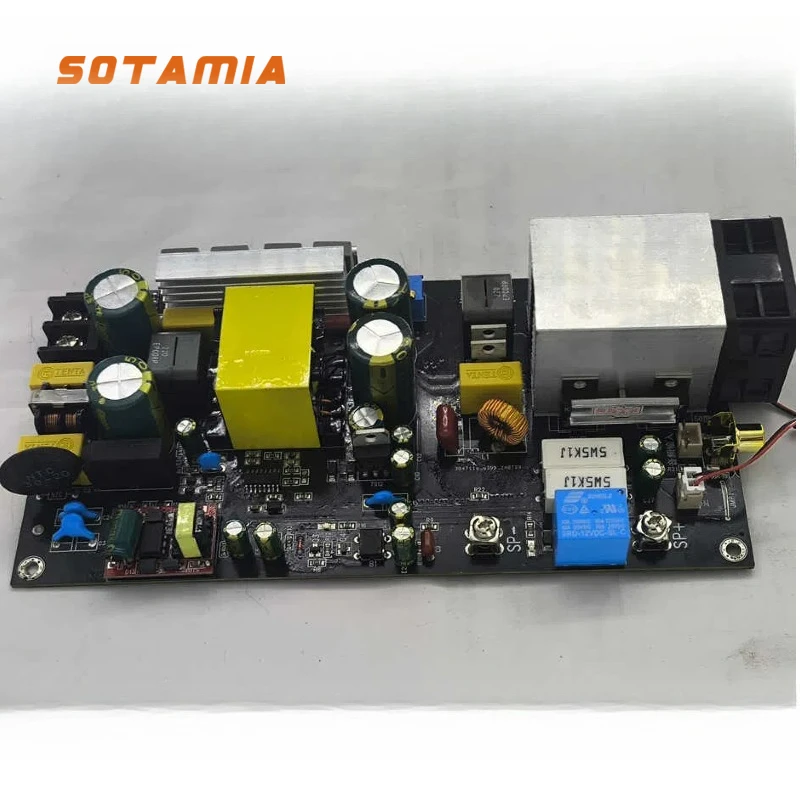 SOTAMIA 600W Digital Power Amplifier Board with LLC Switching Power Supply Mono Class D Amplifier with Speaker Protection