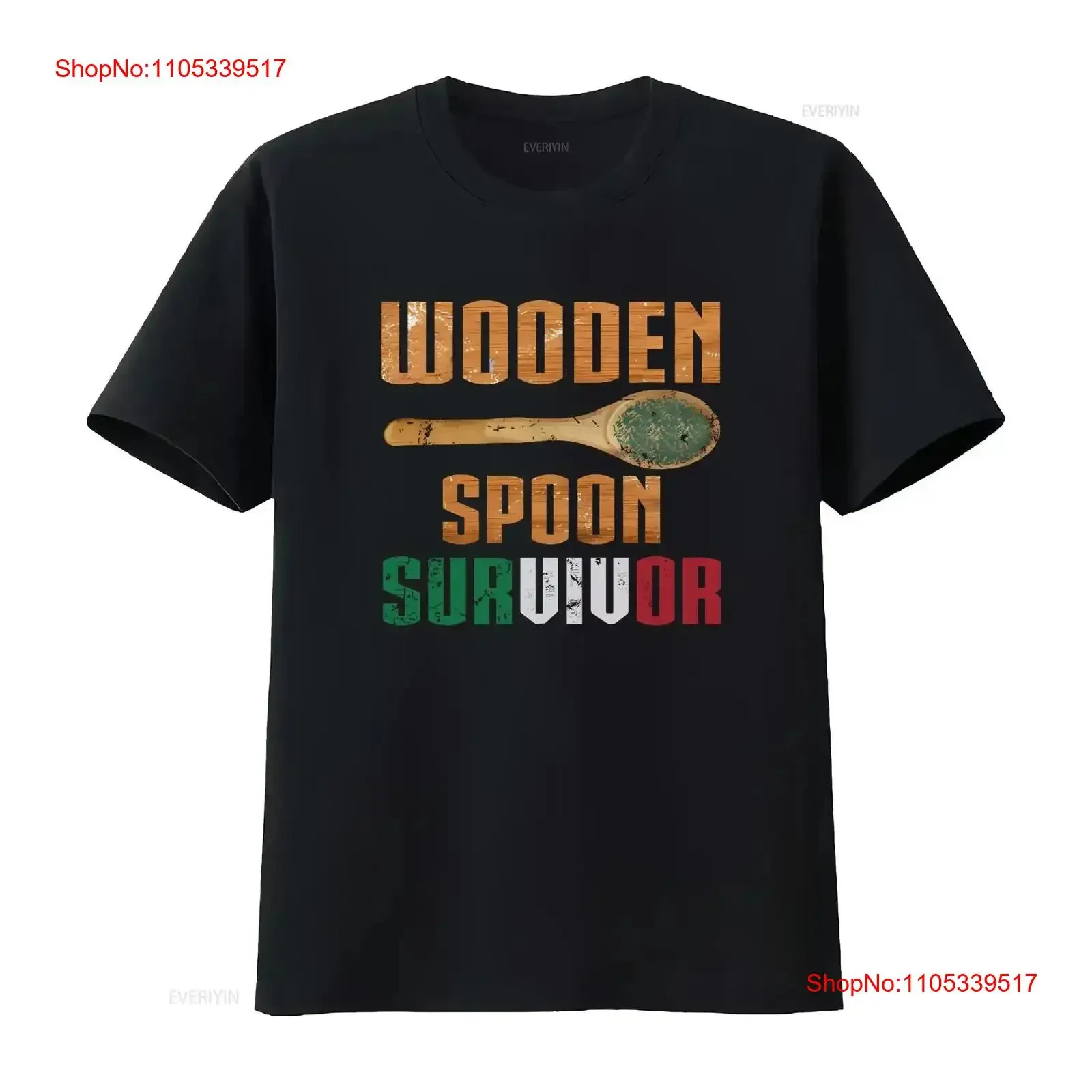 Wooden Spoon Survivor Funny Italian Kitchen Black T Shirt vintage Washed Soft Versatile Stylish designer clothes vintage