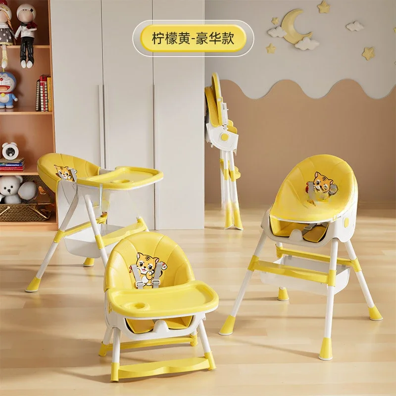 Baby Multi-functional Foldable Children's Dining Chair Household Portable Baby Dining Table Seat