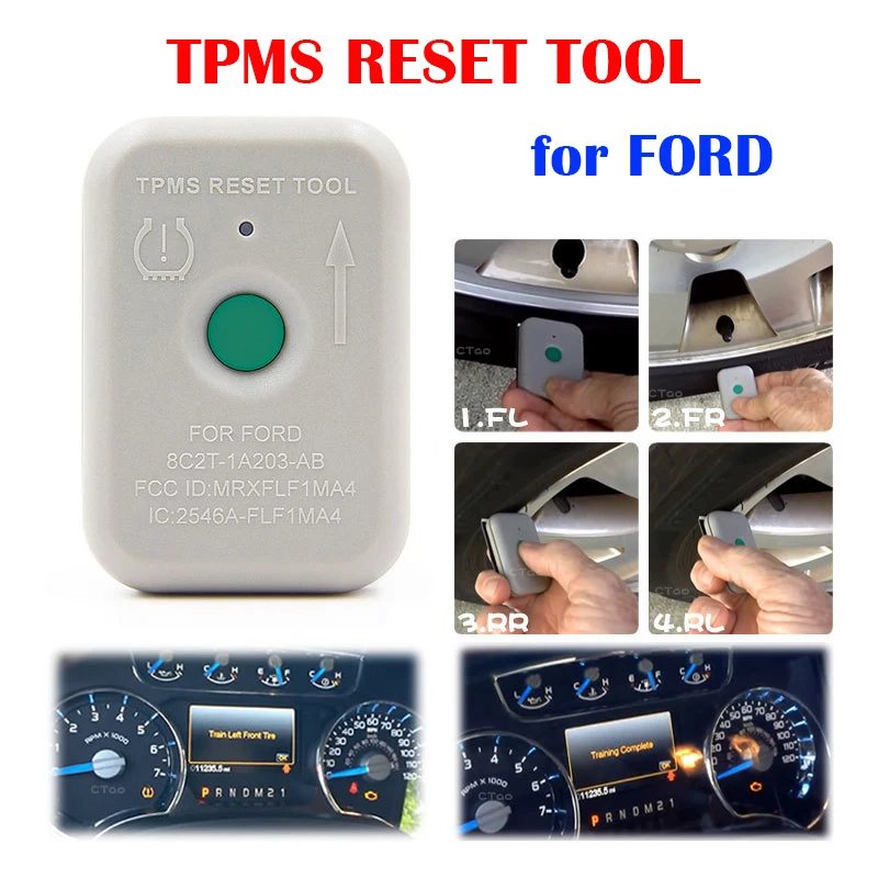 Car TPMS RESET Tool for Ford TPMS 19 Auto Tire Presure Monitor System Diagnosis Sensor Activation Programming Training Repair