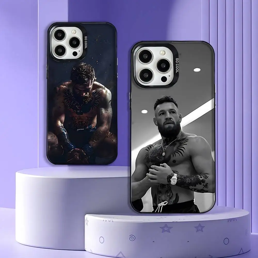 

Conor M-McGregor Boxing Phone Case For iPhone 17,16,15,14,13,12,11,Pro,Max,Plus,E,Air,Mini Black Tpu Cover