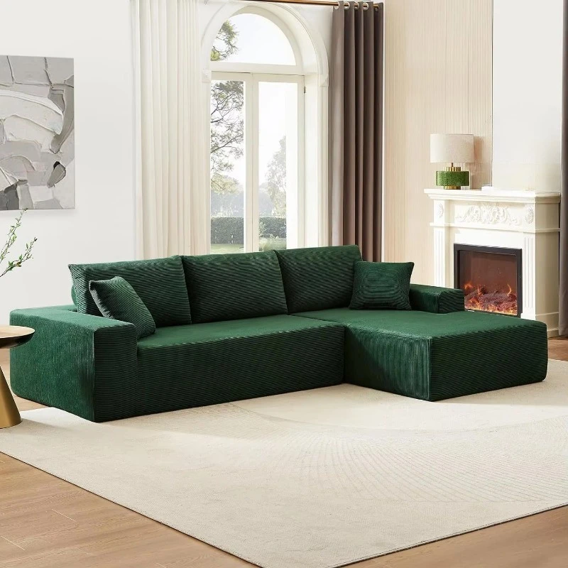 Corner sofa set Comfortable compression sofa Durable fabric Living room Modular