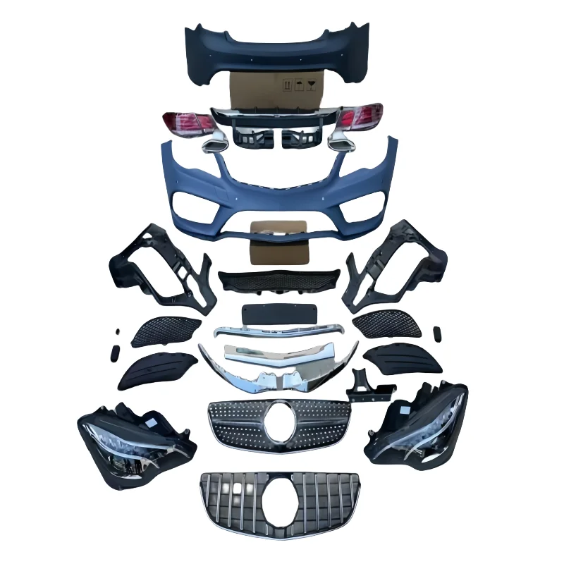 

Suitable for Upgrading Old Model of W207 E-Class Coupe to New Model of Large Body Kit Side Skirt Rear Exhaust