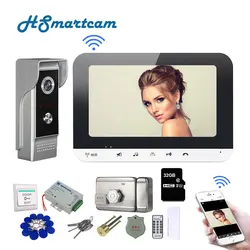 Tuya Wireless Home Video Porteiro, Câmera de campainha para Villa Segurança, Casa Privada Intercom Sistema com Trava Elétrica, Novo