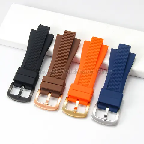 Bracelet de montre en Silicone léger et élégant pour la série Michael Kors, à la mode, bleu foncé, noir, Orange, 13x29mm, fermeture à broche d'extrémité spéciale