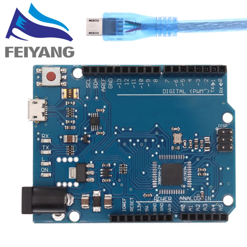 Leonardo R3 development board Board + USB Cable ATMEGA32U4 For Arduino