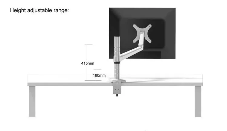 OA-3 Hoogte Verstelbare Binnen 27 Inch Lcd Led Monitor Houder Arm Beugel 360 Graden Draaibare Computer Monitor Stand