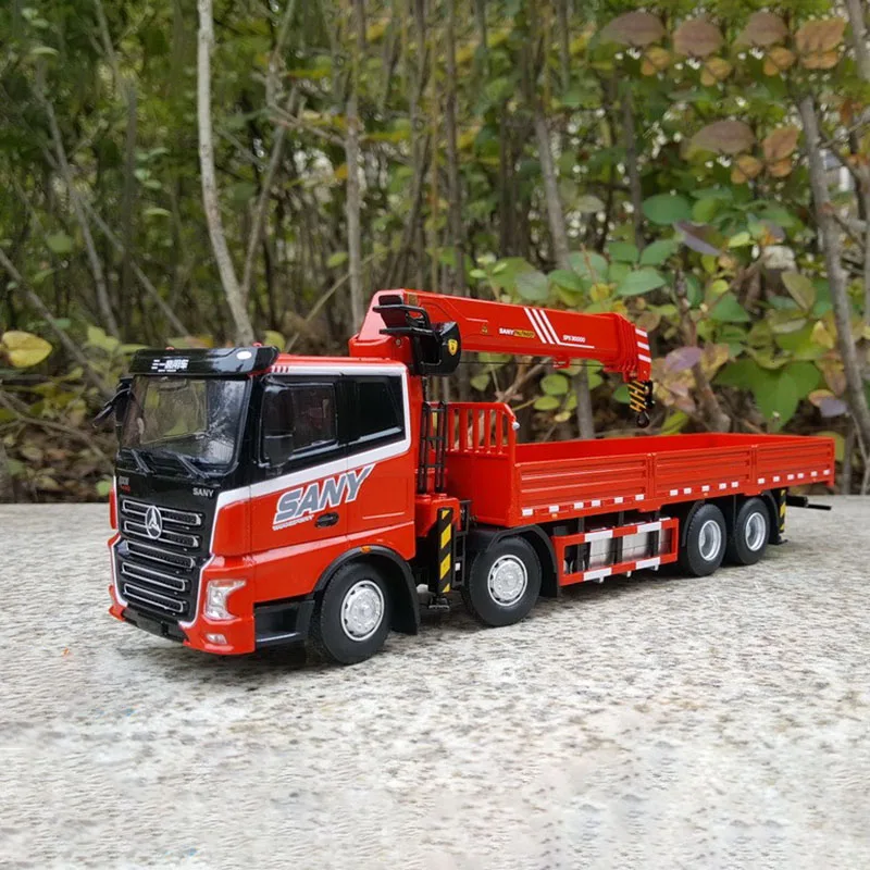 Diecast 1:35 Scale XCMG Integrated Truck Crane Alloy Truck Model Collection Souvenir Ornaments Display Vehicle Toys