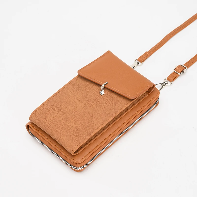 2024 New Pendant Mobile Phone Bag Women\'s Crossbody High-end Mobile Phone Bag Fashion Versatile Lightweight Zipper Shoulder