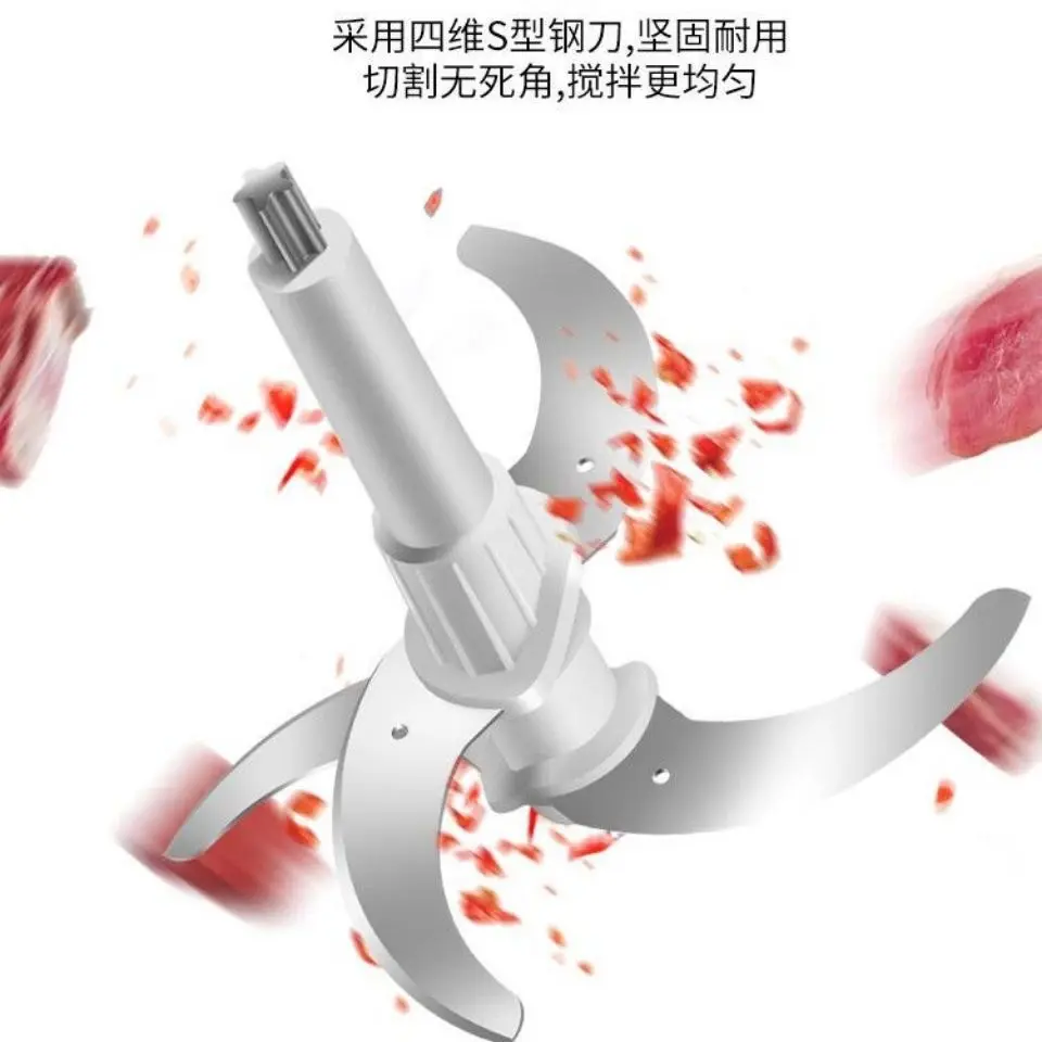 Purê de carne moída comercial elétrico doméstico, almôndegas, legumes desfiados, pimenta e macarrão, cozinha multifuncional