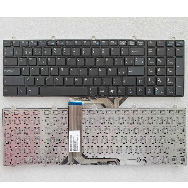 Teclado retroiluminado SP espanhol para MSI, MS-1755, MS-1756, GE60, GT70, GT60, 2PL, MS-16GA, MS-16GH, MS-16GF