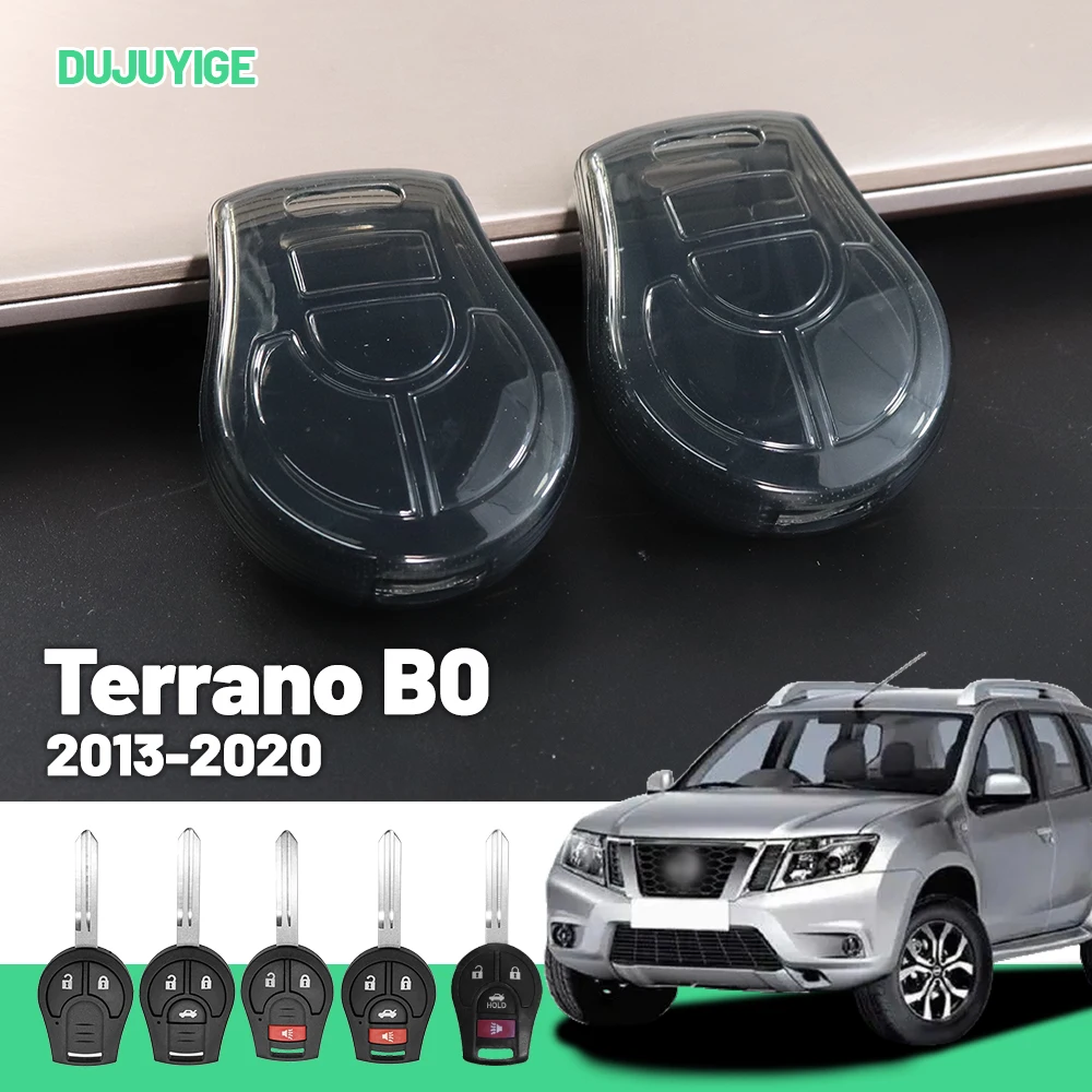 

Clear TPU Car Key Case For Nissan Terrano B0 2013-2020 Key Fob Cover Protector Shell Auto Accessories 2014 2015 2016 2017 2018