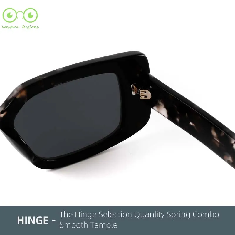 개인화 된 검은 콩 색상 사각형 프레임 남성과 여성 선글라스 UV400S 패션 다목적 선글라스 여성 하이 엔드 감각