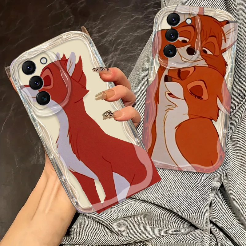 

Disney The Fox And The Hound Cover For S21 S23 S24 Ultra Plus FE A55 A35 A25 A05S A54 A53 A52 A33 A32 Wave Oil Phone Case