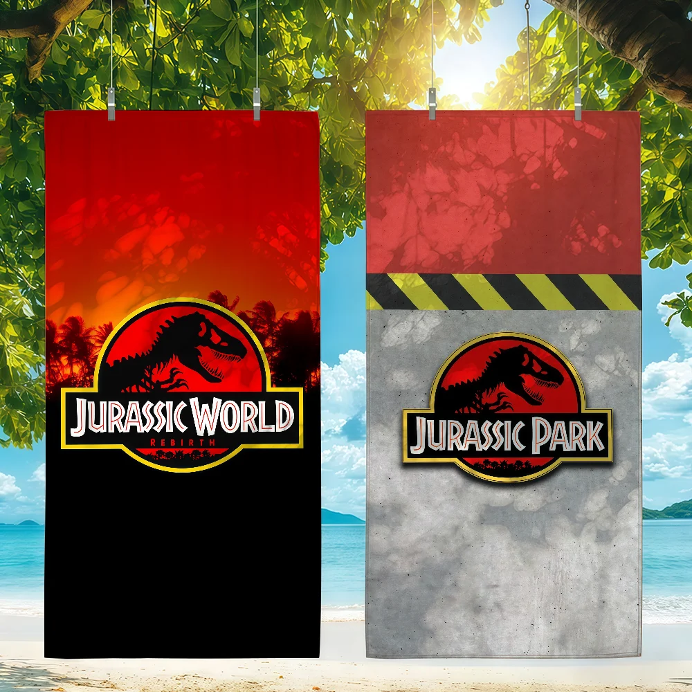 

Movie J-Jurassic Park Towel Beach Shower Bath Travel Lightweight Skin Friendly for Pool Camping Cruise Summer