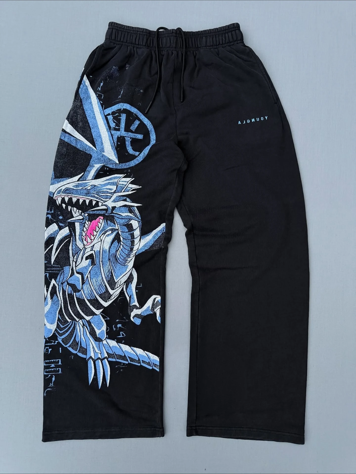 خمر أنيمي Yugioh Y2k السراويل الفضفاضة Sweatpants الرجال مرونة الخصر الرياضة الشارع الشهير الركض سراويل تقليدية ملابس النساء
