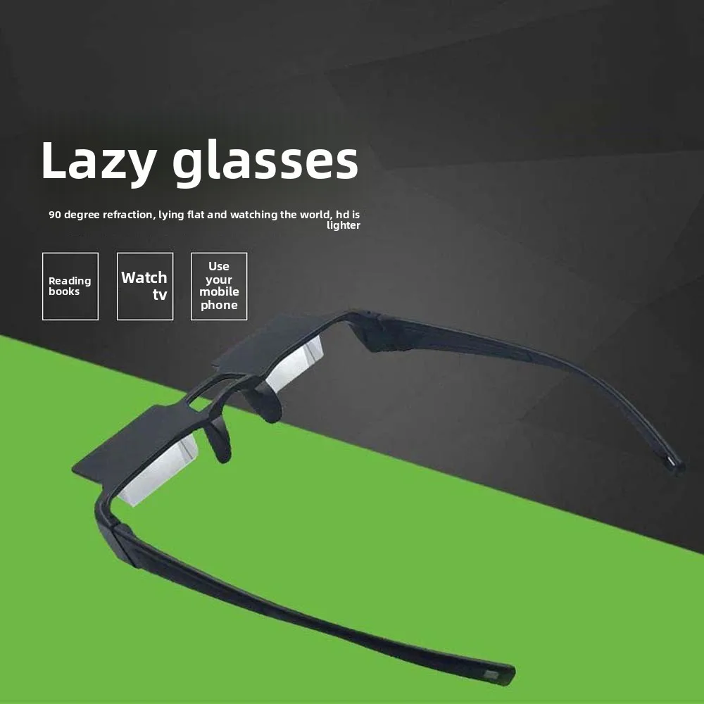 Office Alloy Lazy Refractor Glasses Matte PC Lying Down Glasses Ultra-light Decorative Unisex Reading Eyewear Father's Day
