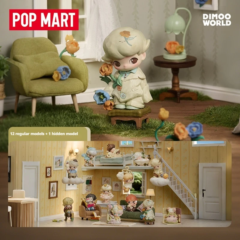 POP MART DIMOO The Missing Day 시리즈 블라인드 박스 장난감 정품 애니메이션 액션 피규어 서프라이즈 미스터리 박스 인형 장식품 선물