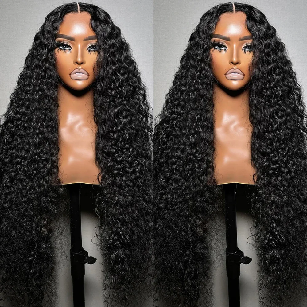 Pre Cut No Glue 7x5 Lace Clousure Wigs Preplucked Natural Hairline Curly 13x4 Lace Frontal Deep Wave Wigs Wear And Go For Women