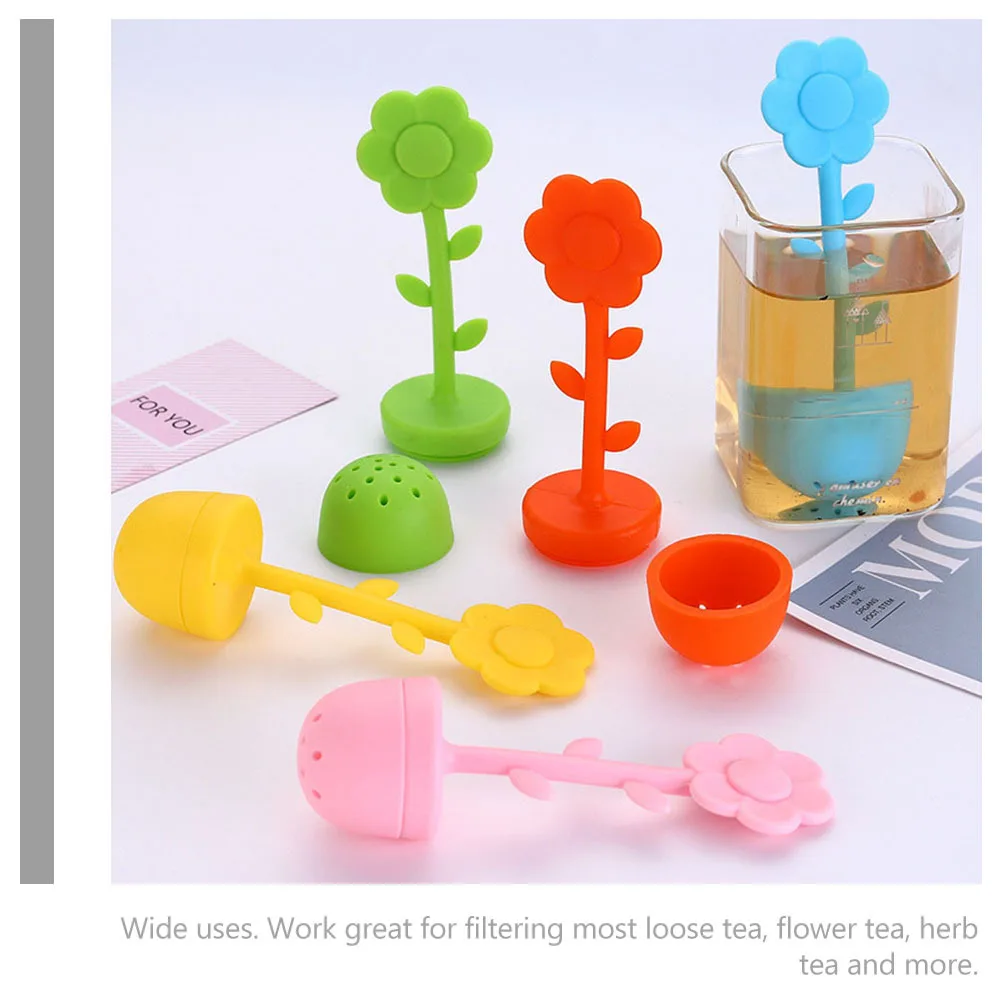

2 Pcs Tea Striner Reusable Steeper Strainer for Silicone Fine Loose Leaf Infuser